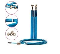 Скакалка швидкісна 4yourhealth Jump Rope Premium 3м металева на підшипниках 0200 Блакитна