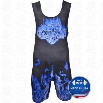 Трико для жима лежа TITAN Blue Inferno Sublimated Singlet