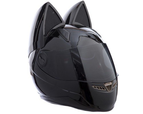 Мото Кото шолом з вушками SP-Sport MS-1650 розмір М Чорний