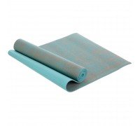 Коврик для йоги Льняной (Yoga mat) SP-Sport FI-2441 размер 185x62x0,6см Бирюзовый