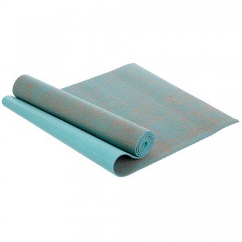 Коврик для йоги Льняной (Yoga mat) SP-Sport FI-2441 размер 185x62x0,6см Бирюзовый