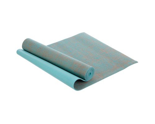 Коврик для йоги Льняной (Yoga mat) SP-Sport FI-2441 размер 185x62x0,6см Бирюзовый