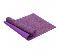 Коврик для йоги Льняной (Yoga mat) SP-Sport FI-2441 размер 185x62x0,6см Фиолетовый