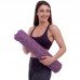 Коврик для йоги Льняной (Yoga mat) SP-Sport FI-2441 размер 185x62x0,6см Фиолетовый