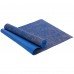 Коврик для йоги Льняной (Yoga mat) SP-Sport FI-2441 размер 185x62x0,6см Синий